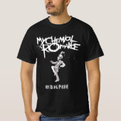 Emo Gothic Skeleton Parade, Marching Band Art, Ret Tシャツ (正面)
