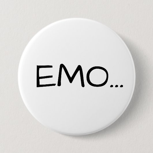 "EMO…" PIN (白い) 缶バッジ (正面)