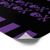 Emo Punk Skull ポスター (角)