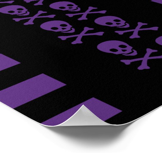 Emo Punk Skull ポスター (角)