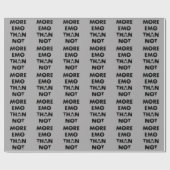 EMO TO NOT DARK BLACK GRAY GRAYスカルDEPR ラッピングペーパー (フラット)