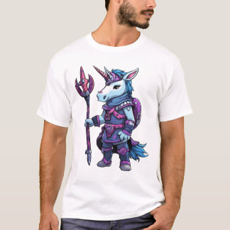 Emo Unicornバイキング：漫画風ロック反政府勢力Tシャツ Tシャツ