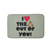 Emojiおもしろいな愛 バスマット (正面)