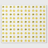 Emojiのかわいい包装紙 ラッピングペーパー (フラット)