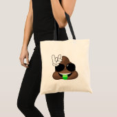 Emojiのウンチの石 トートバッグ (正面(商品))