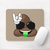 Emojiのウンチの石 マウスパッド (マウス)