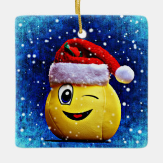 Emojiのクリスマスのオーナメント セラミックオーナメント
