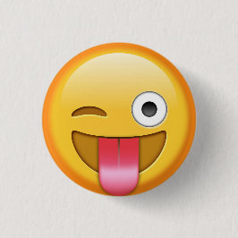 emojiのバッジのまばたき 缶バッジ