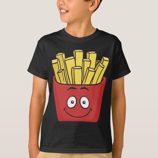 Emojiのフライドポテト Tシャツ (正面)