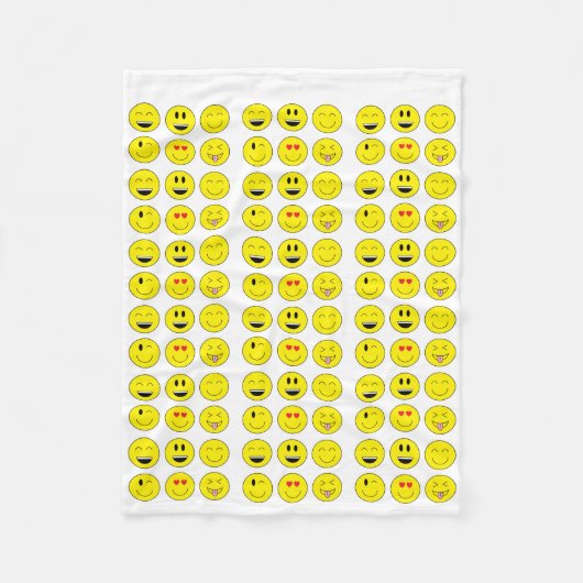 Emojiのフリースブランケット フリースブランケット (正面)