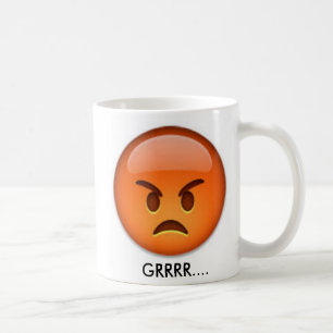 Emojiの怒ってい、幸せなマグ! コーヒーマグカップ