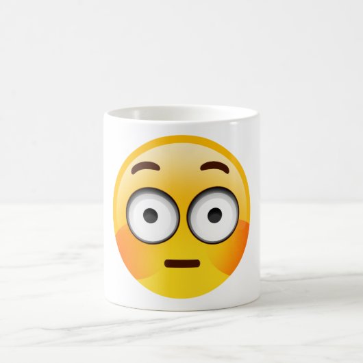 Emojiの戸惑ったマグ コーヒーマグカップ (中央)