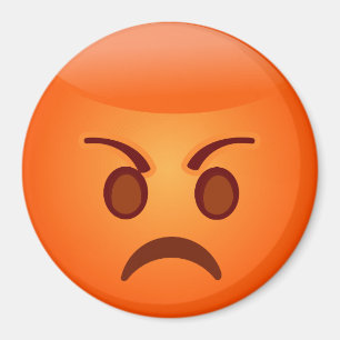 Emojiの気違いの顔 マグネット