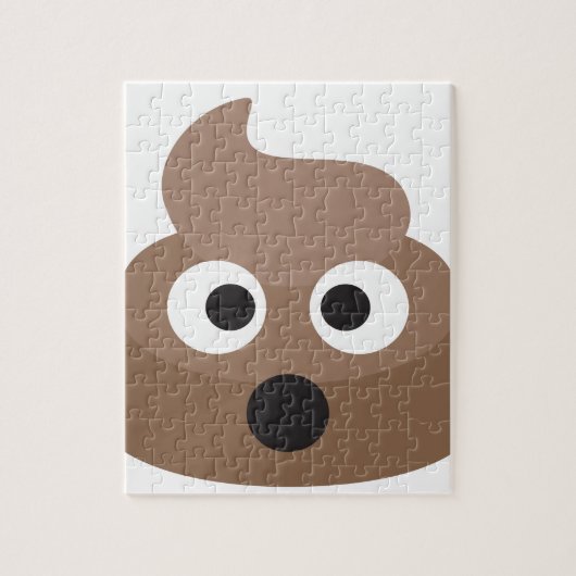 Emojiの笑わされるな衝撃を与えられたウンチ ジグソーパズル (縦)