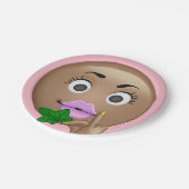 Emojiの粋な紙皿 ペーパープレート (アングル)