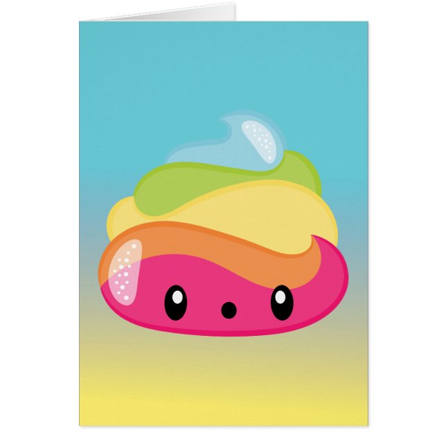 Emojiの虹のウンチ! (正面)