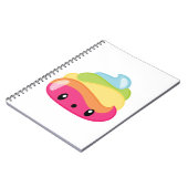 Emojiの虹のウンチ! ノートブック (左側)