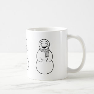 Emojiの雪だるまのマグ コーヒーマグカップ