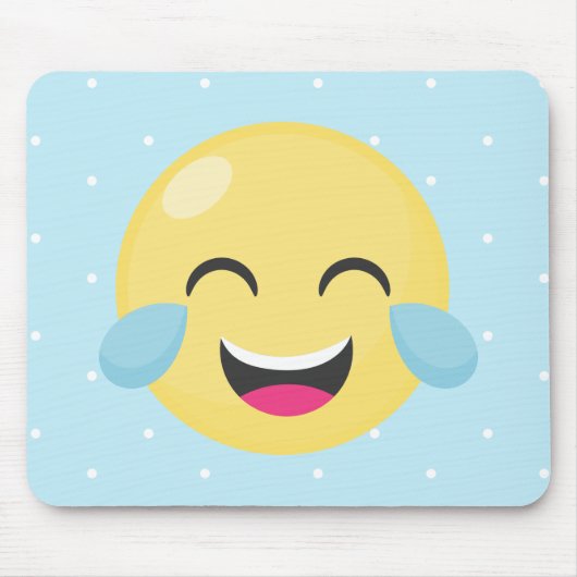 Emojiの騒々しい点を笑わせること マウスパッド (正面)