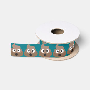EmojiのOhウンチ サテンリボン