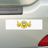 Emojiはアイコンの上で手早くめくります バンパーステッカー (車上)