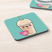 Emojiはラテを凍らしました コースター (左側)