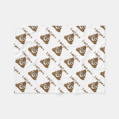 EmojiはPooを与えます フリースブランケット (正面(横))