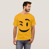 emojiをあなたにまばたきさせます tシャツ (正面フル)