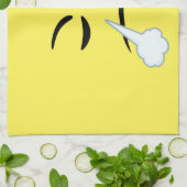 Emojiを蒸気を発すること キッチンタオル (折り畳み)