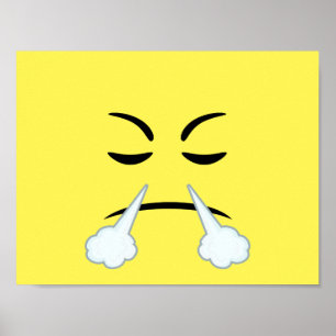Emojiを蒸気を発すること ポスター