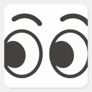 emojiを見る目 スクエアシール