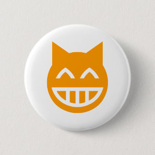 Emoji猫をにやにや笑うこと 缶バッジ