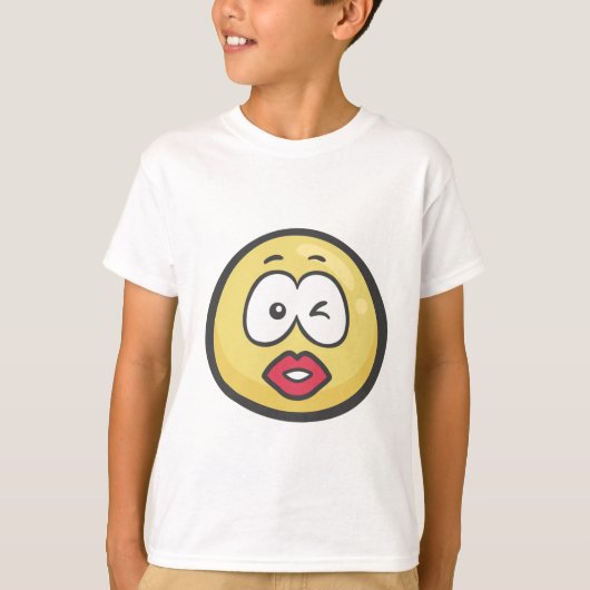 Emoji: キスをするな顔 tシャツ (正面)