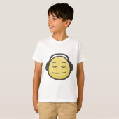Emoji: ヘッドホーンの顔 tシャツ (正面フル)