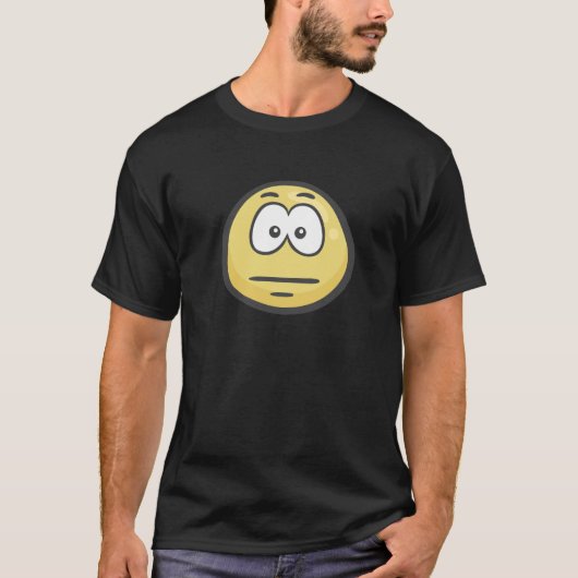 Emoji: 無表情な顔 tシャツ (正面)