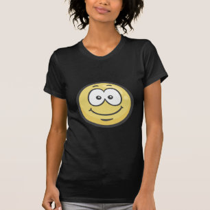 Emoji: 白い微笑の顔 tシャツ