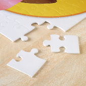 Emoji -舌を搭載する顔 ジグソーパズル (側面)