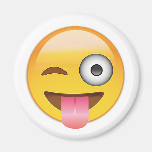 Emoji -舌を搭載する顔 マグネット