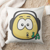 Emoji: 音楽顔 クッション (ブランケット)