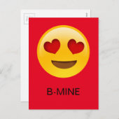 Emoji B-mine valentine's card シーズンポストカード (正面/裏面)