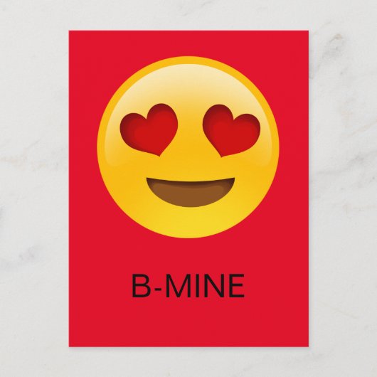 Emoji B-mine valentine's card シーズンポストカード (正面)