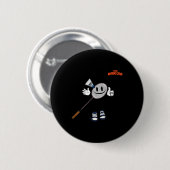 Emoji Badminton Sports Thumb Up  缶バッジ (正面&裏面)