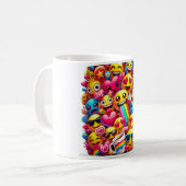 Emoji Blast Mug  コーヒーマグカップ (正面左)