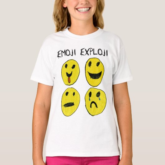 Emoji Explojiのワイシャツ Tシャツ (正面)