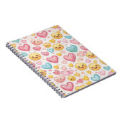 Emoji Hearts Vibes Notebook ノートブック (右側)