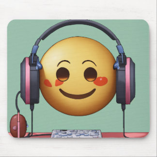 Emoji Lofi Aesthetic Mousepad – Cute & Chill Desk  マウスパッド
