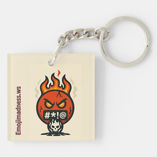 Emoji Madness キーホルダー (裏面)