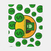 Emoji Madness フリースブランケット (正面)