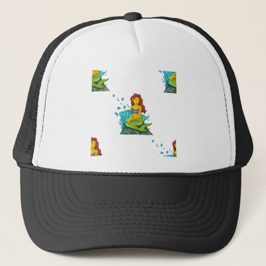 emoji mermaid キャップ (正面)