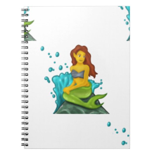 emoji mermaid ノートブック (正面)
